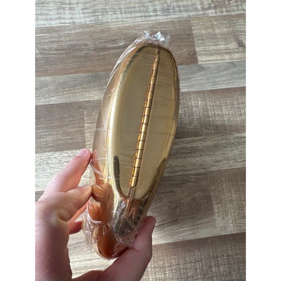 NWT Zara Metallic Oval Minaudiere Bag Purse Clutch Shoulder Chain Metallic Glam - Picture 5 of 7